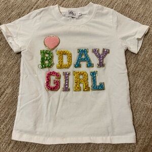 LOLA AND THE BOYS “BDAY GIRL” SHIRT. Size 6